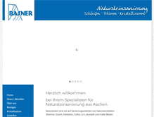 Tablet Screenshot of natursteinsanierung-aachen.de